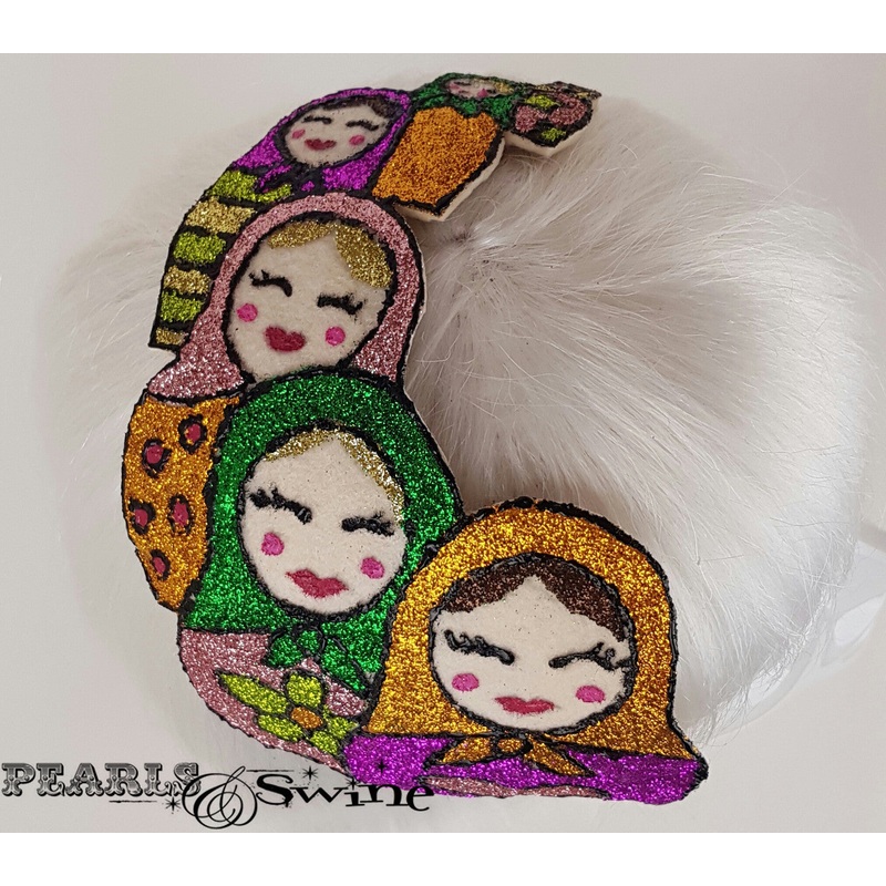 Colourful Glitter Russian Doll Hat Matryoshka