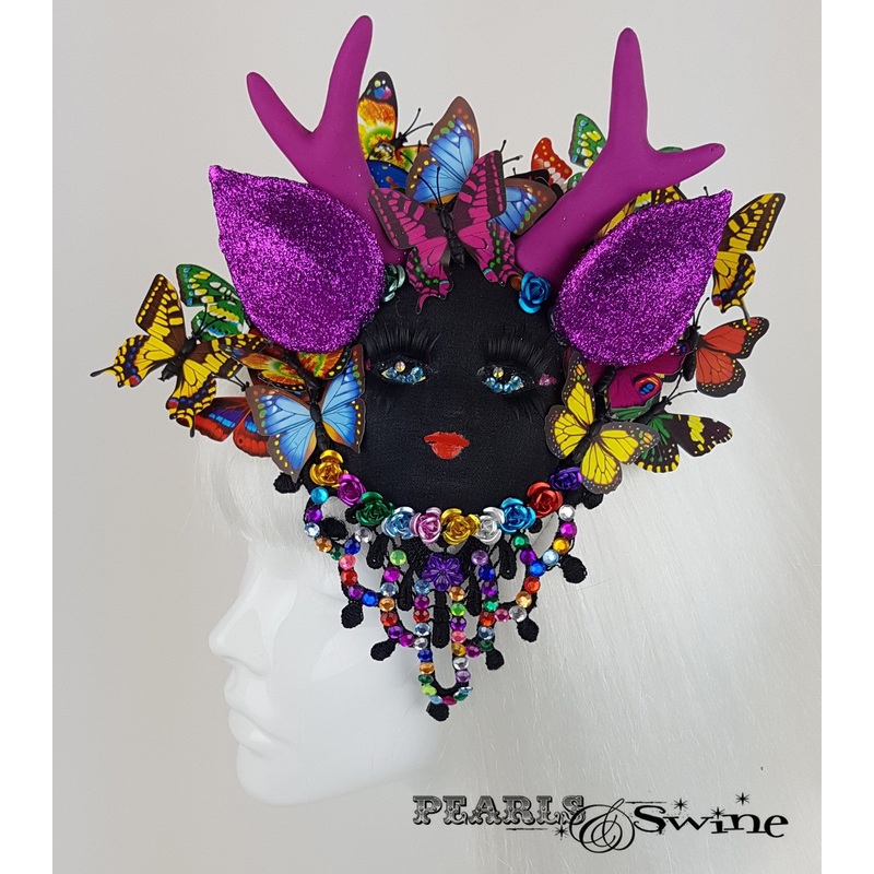Dollface Antler Fascinator The Butterfly Catcher