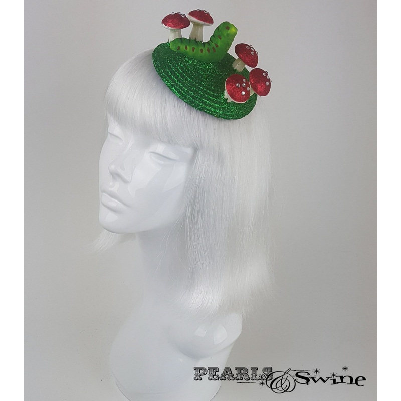 Mushroom and Caterpillar Fascinator Wonderland