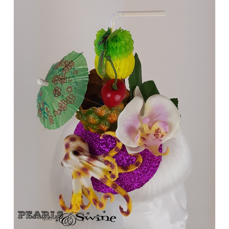 Octopus & Pineapple Cocktail Fascinator Island Paradise