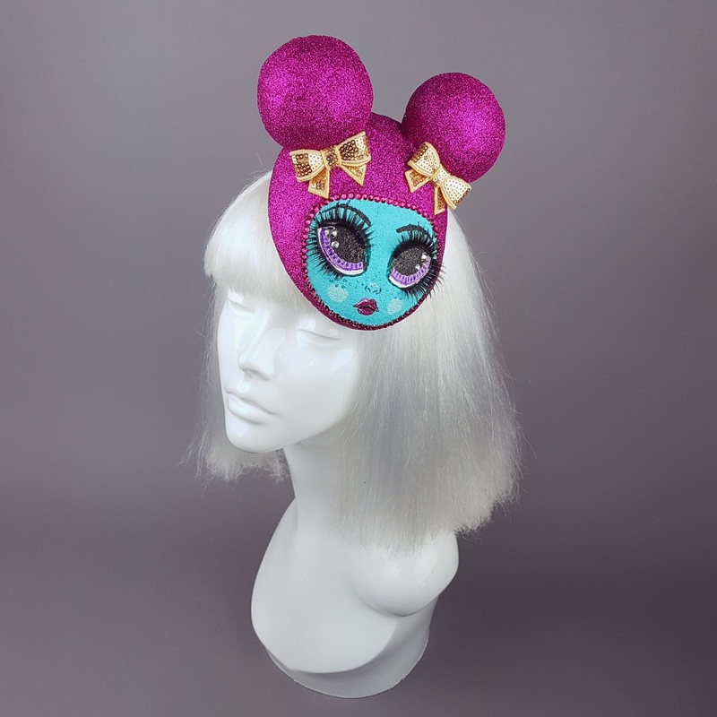 Pipsy Popsy Hand Painted Doll Face Fascinator