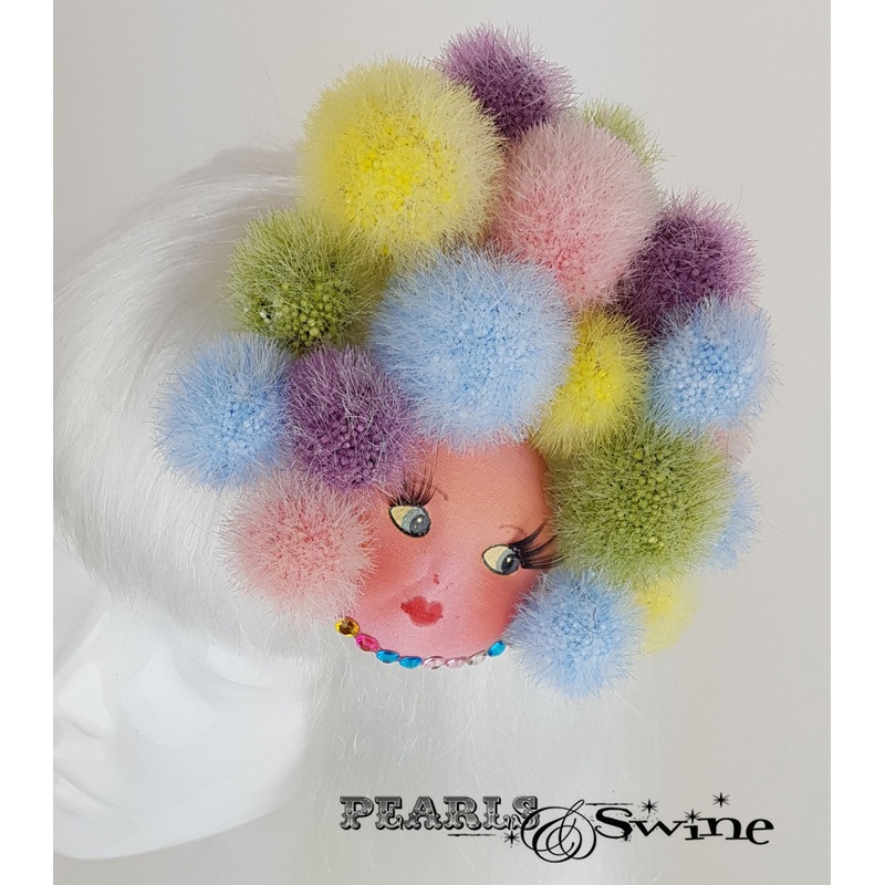 PomPom Doll Fascinator Lolly Pop