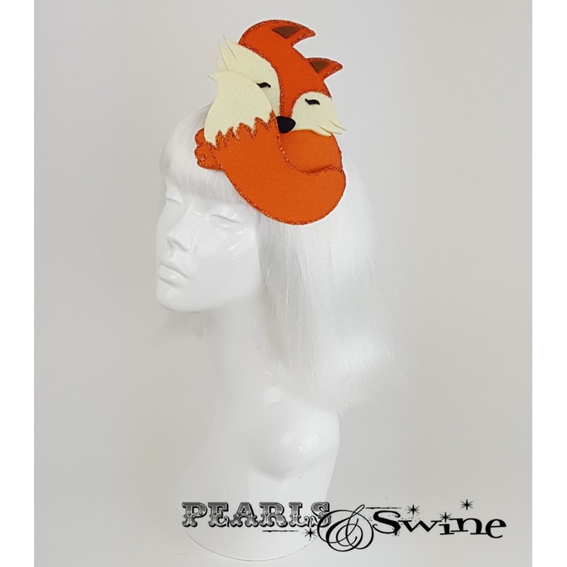 Sleeping Fox Fascinator Forty Winks