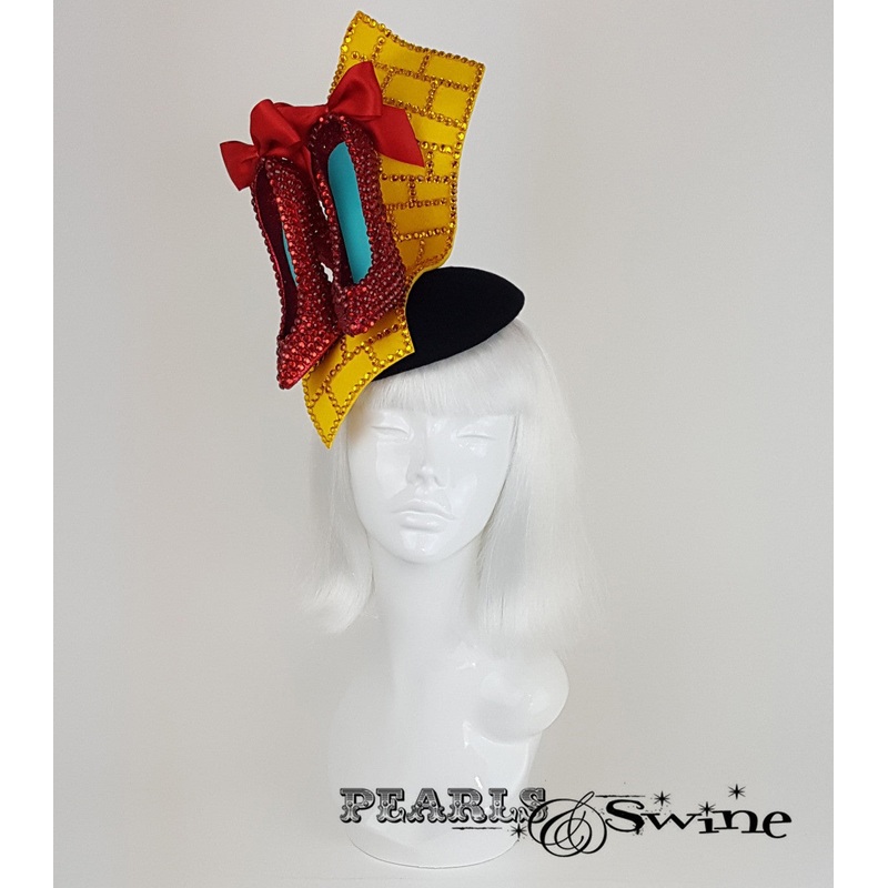 Wizard of Oz Ruby Slippers Hat Follow The Yellow Brick Road