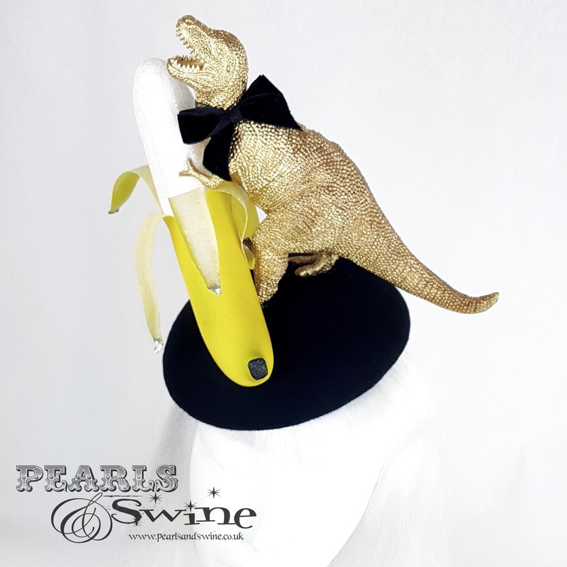 Bite my Banana Golden Dinosaur and Banana Hat
