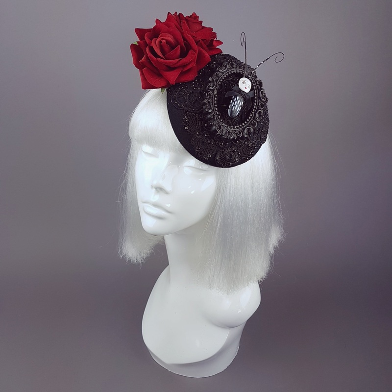 Doombug Red Rose Bug Dollface Hat