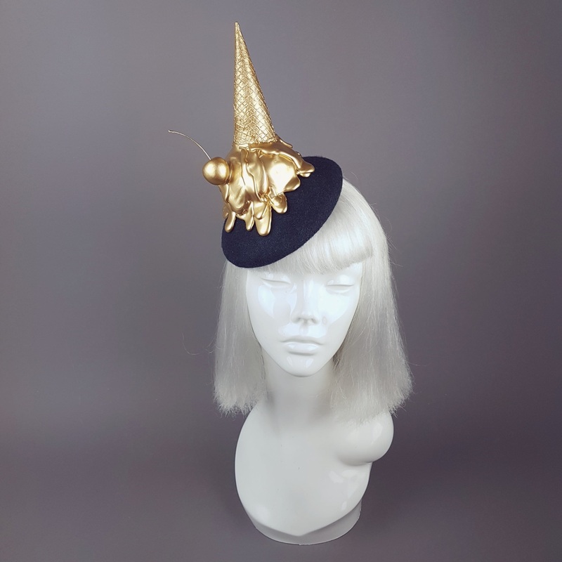 Gelato Surreal Gold Dropped Ice Cream Hat