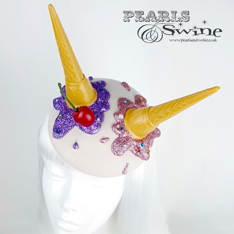 Oopsie Dropped Ice Cream Crystal Cherry Hat
