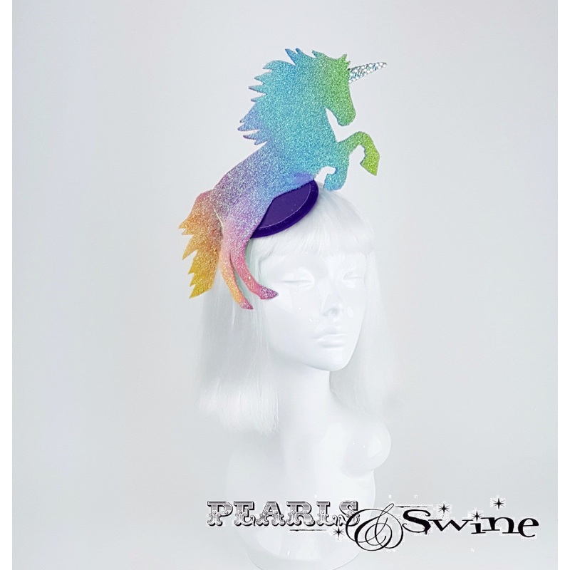 Rainbow Unicorn Glitter Hat Myth