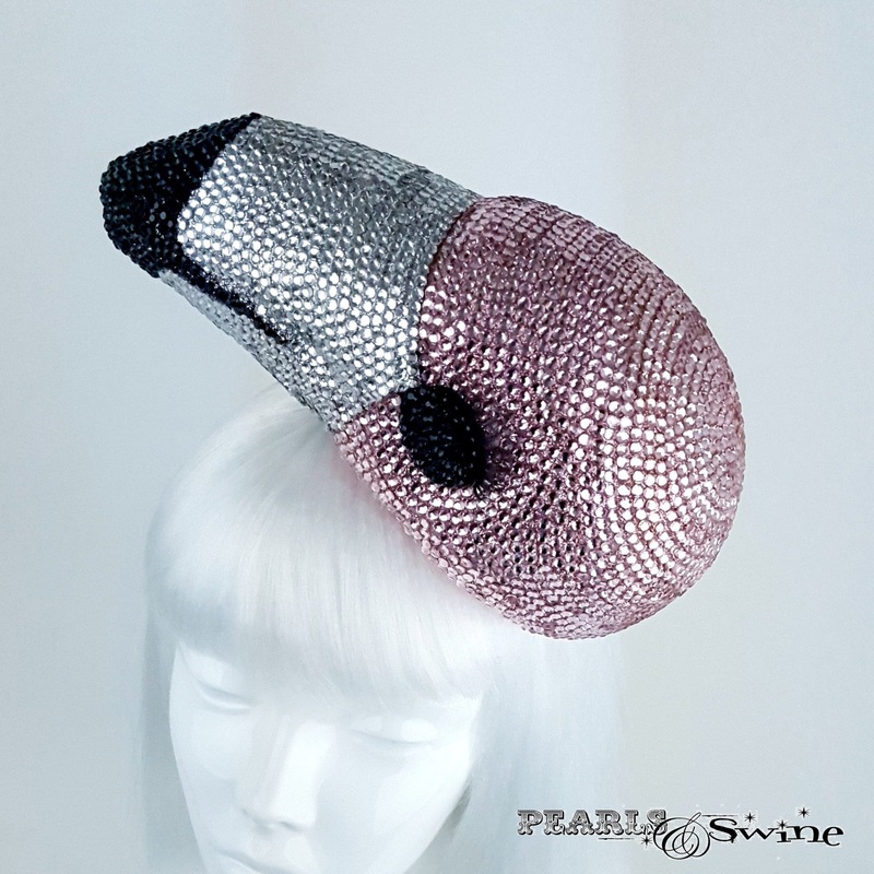Surreal Pink Crystal Flamingo Hat Chica