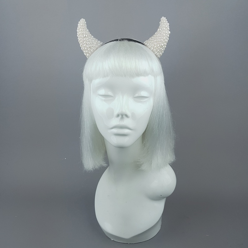 Suspiria Pearl Devil Horns Headband