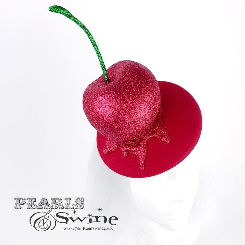 Cherrito Red Glitter Cherry Hat