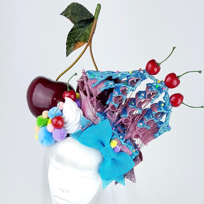 P&SSALE07: Cherry pom pom ship hat