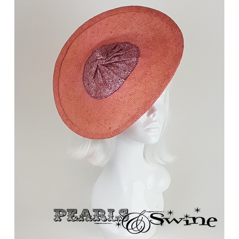 Pink Straw Glitter Boob Hat I.L.B.T.s