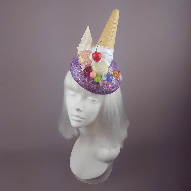 Temptation Dropped Ice Cream & Candy Glitter Hat