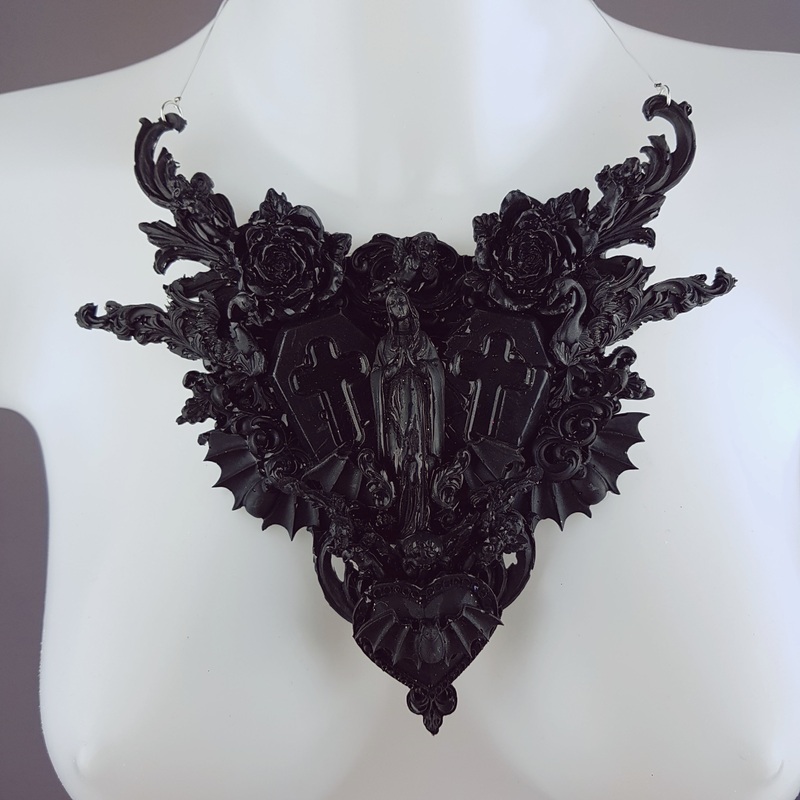 Beleth Ornate Black Filigree Neckpiece