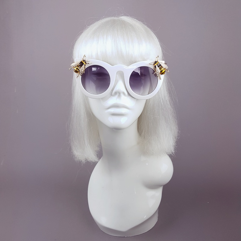 Bumbler White Yellow Bee Sunglasses