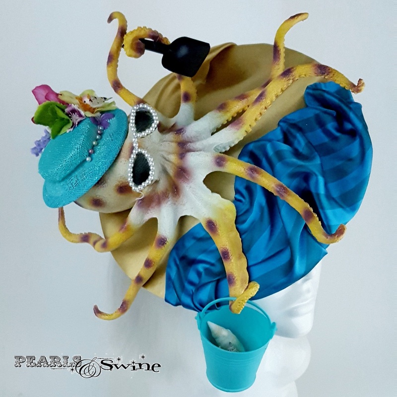 Surreal Octopus, Seaside Theme Hat Playtime