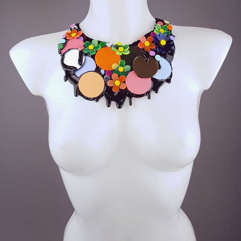This Ain't The Summer of Love Colourful Perspex Neckpiece