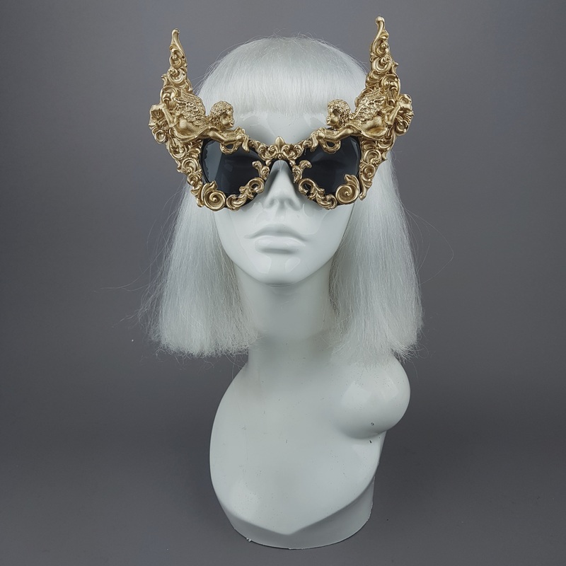 Decadence Outrageous Gold Filigree Sunglasses