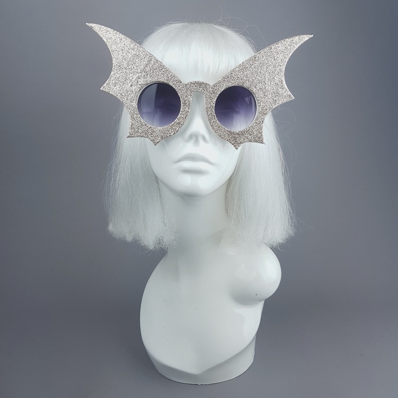 Flutter Gold Bat Wing Sunglasses