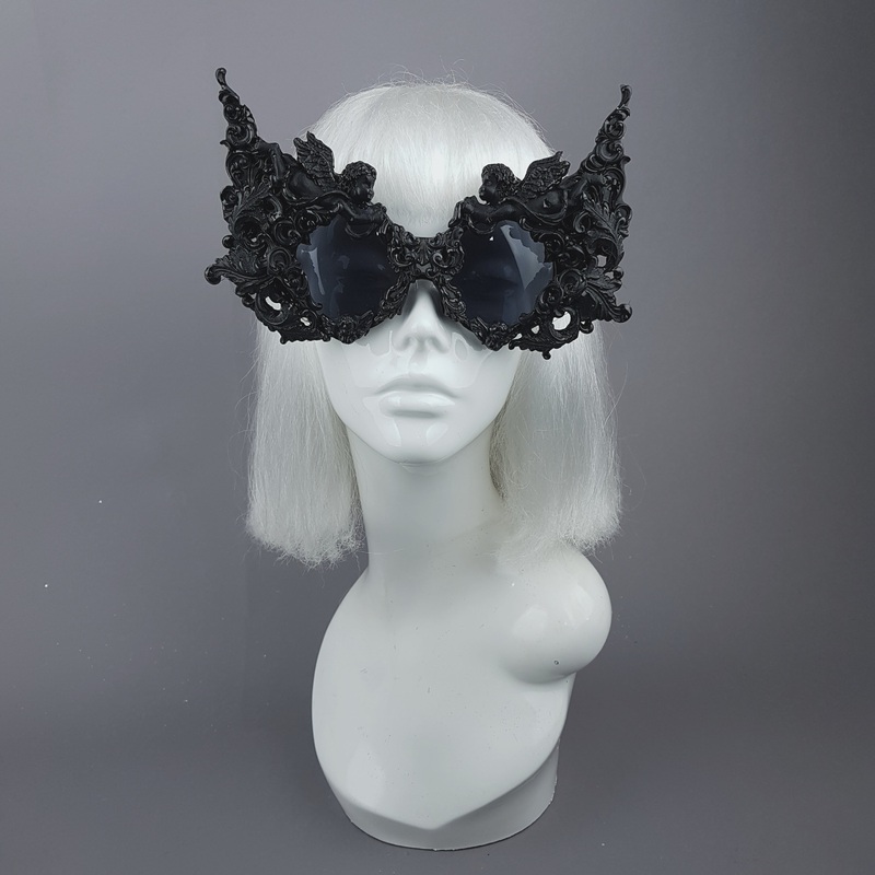 Gothica Black Filigree Ornate Sunglasses