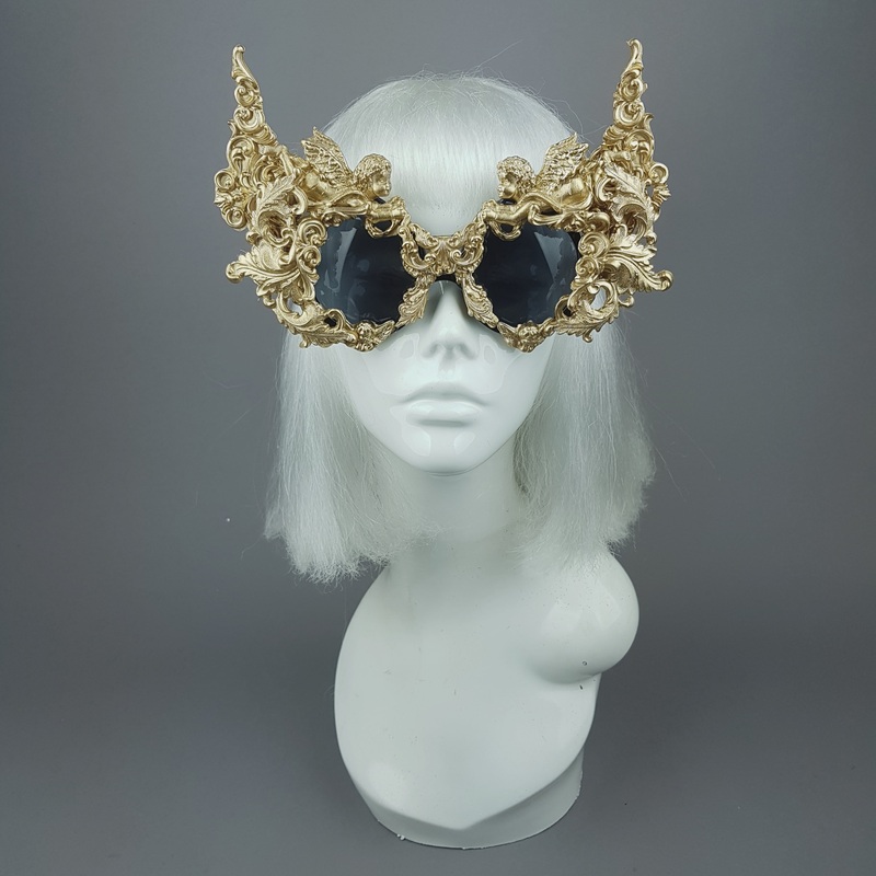 Gothica Gold Filigree Ornate Sunglasses