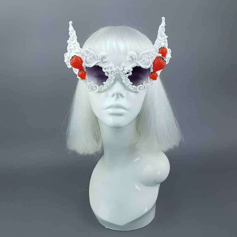 Heavenly Strawberries & Cream Cherub Filigree Sunglasses