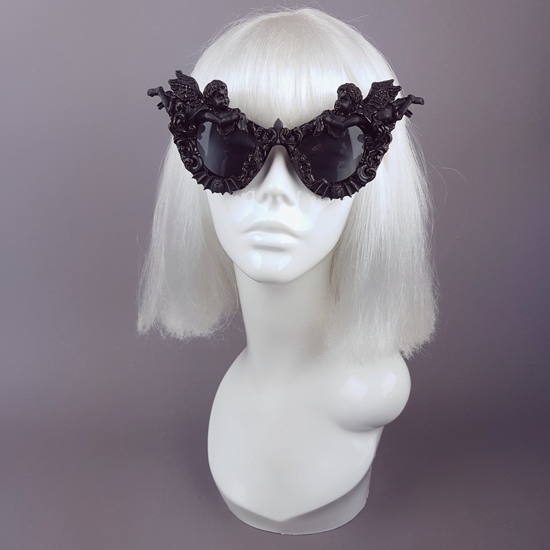 Kalma Black Filigree Ornate Sunglasses