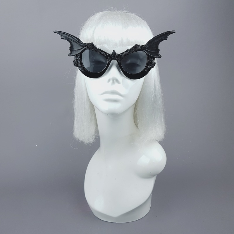 Vamp Bat Wing Filigree Catseye Sunglasses