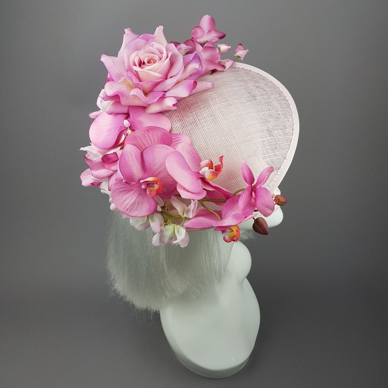 Blossom Pink Orchid Rose Royal Ascot Hat