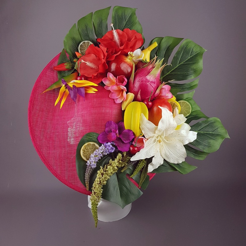 Carmen Colourful Tropical Flower & Fruit Hat