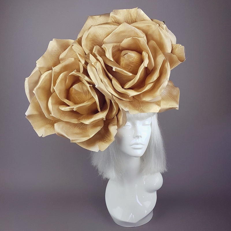Turaya Giant Gold Rose Headdress