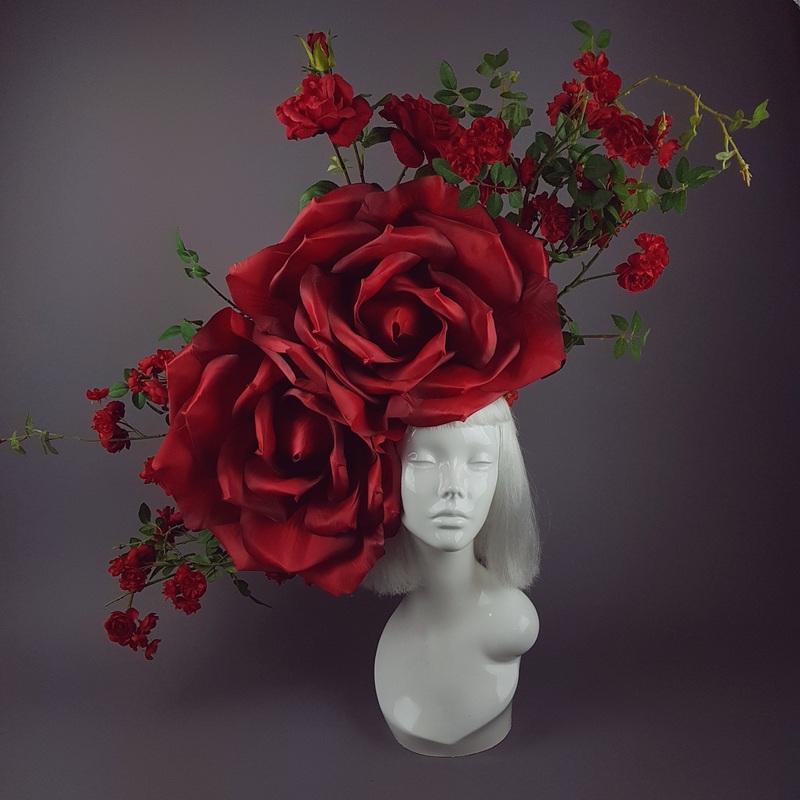 Wild Roses Giant Red Rose Hat