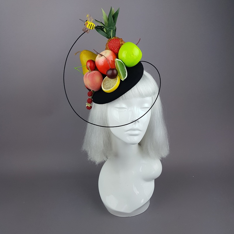 Anzu Carmen Miranda Inspired Fruit & Bee Fascinator