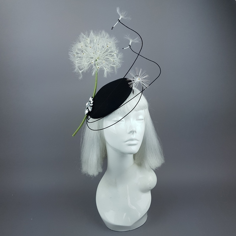 Dandy Dandelion & Jewel Fascinator Hat
