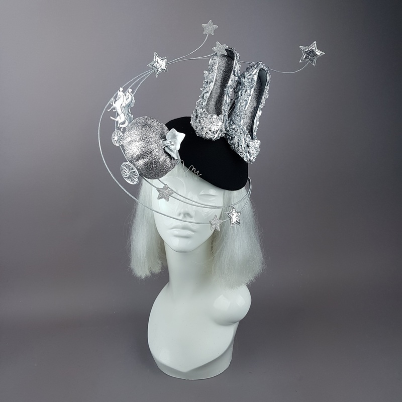 Ever After Cinderella Inspired High Heel Shoe Fascinator Hat