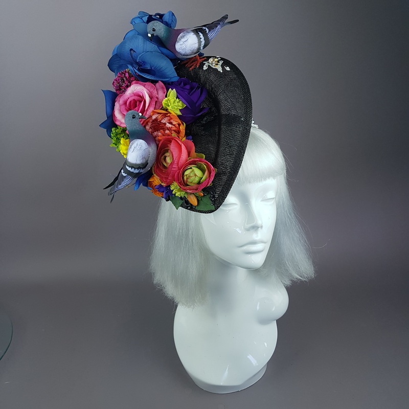 Coc Flower Pigeon Poop Fascinator Hat