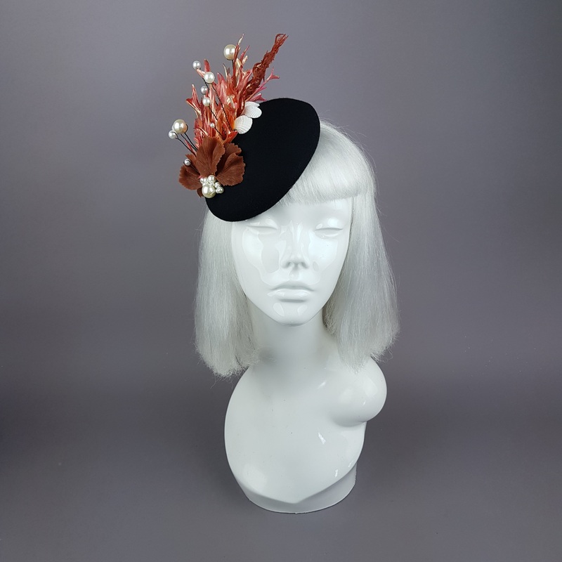 Darya Coral Mermaid Fascinator Hat