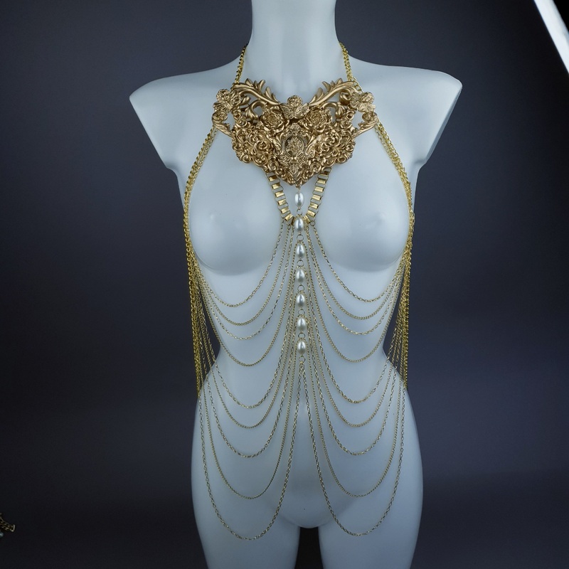 Ianira Gold Filigree & Pearl Body Jewellery