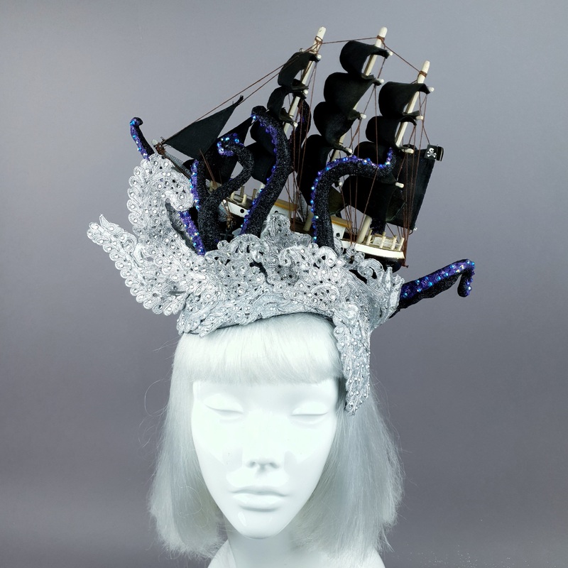 Unfortunate Souls Ship, Lace & Tentacle Headdress