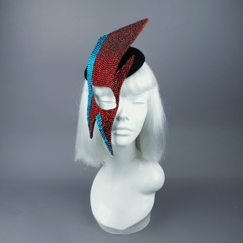 Aladdin Sane David Bowie Lightning Bolt Mask Hat
