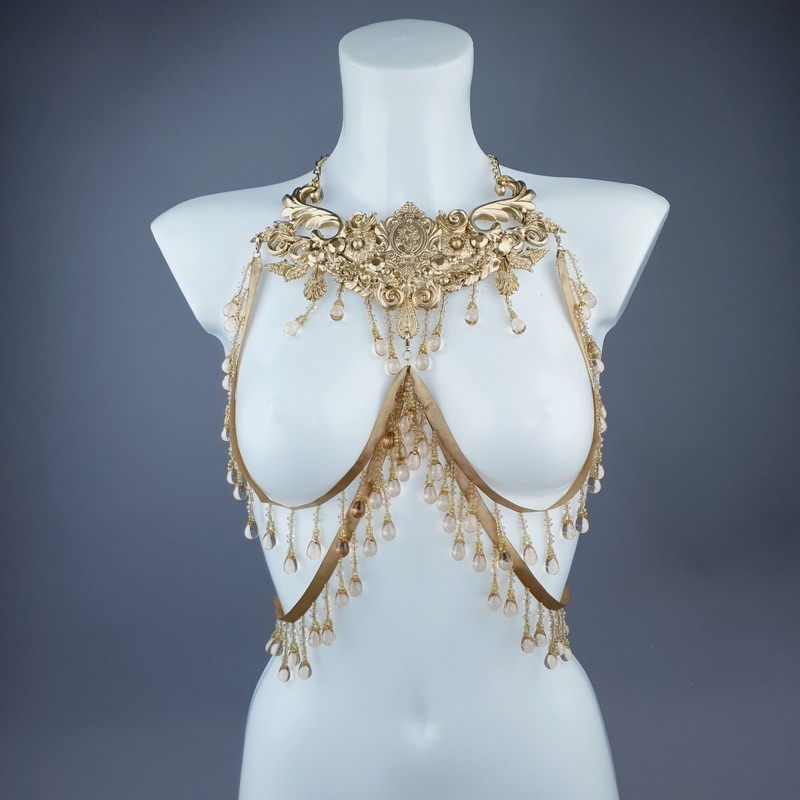 Althea Gold Filigree & Beading Body Jewellery