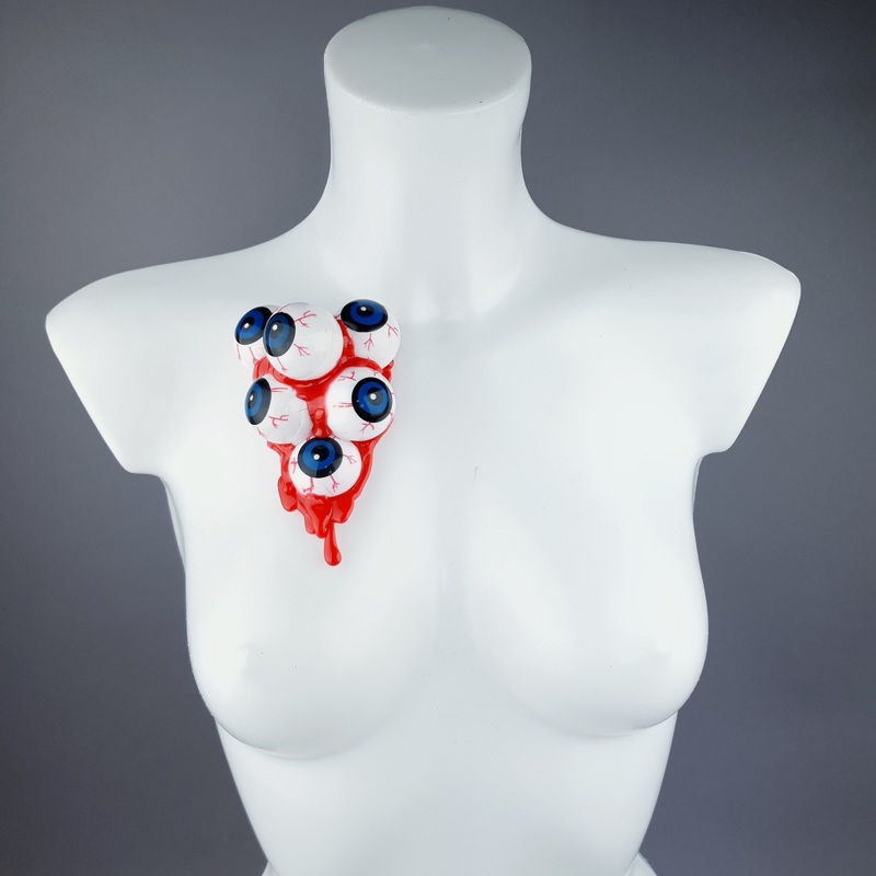 Bleeding Cluster of Eyeballs Brooch No. 2
