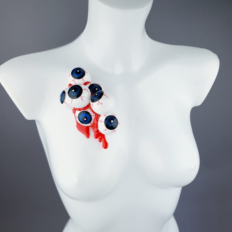 Bleeding Cluster of Eyeballs Brooch No. 3