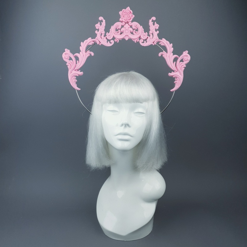 Adorado Pastel Pink Filigree Halo