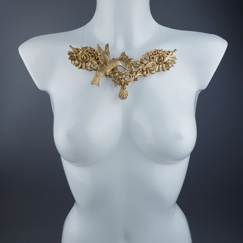 Bibiana Gold Filigree Necklace