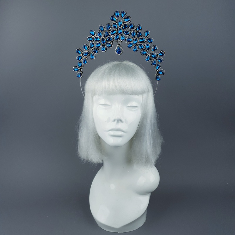 Blue Diamante Jewel Halo 56