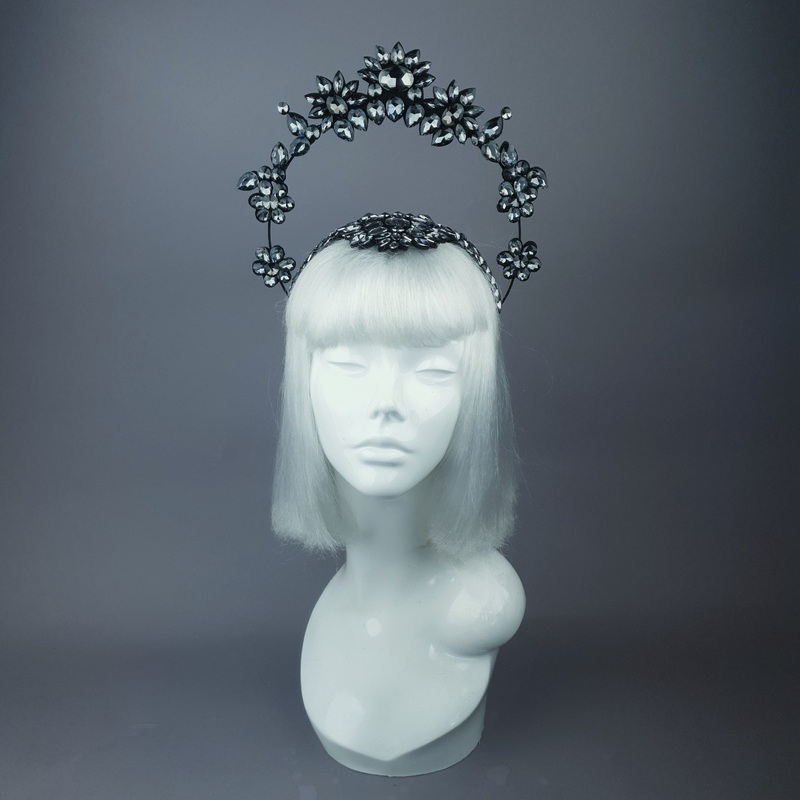 El Cielo Black Jewel Halo Headdress