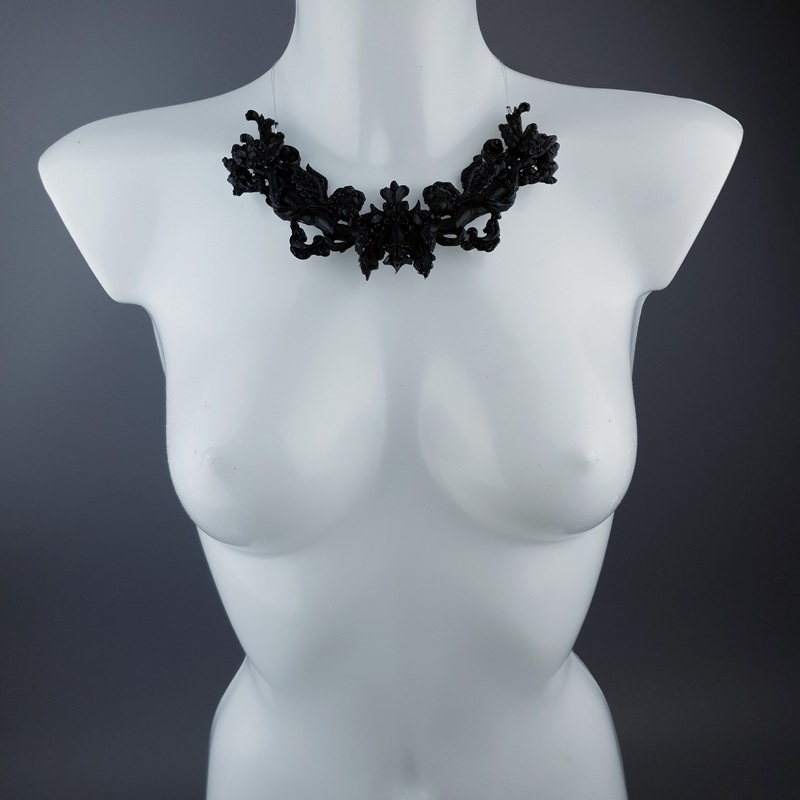 Evilasius Black Filigree Necklace